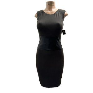 Bailey 44 Womens Leather Trim Pencil Dress Black Size S #1273